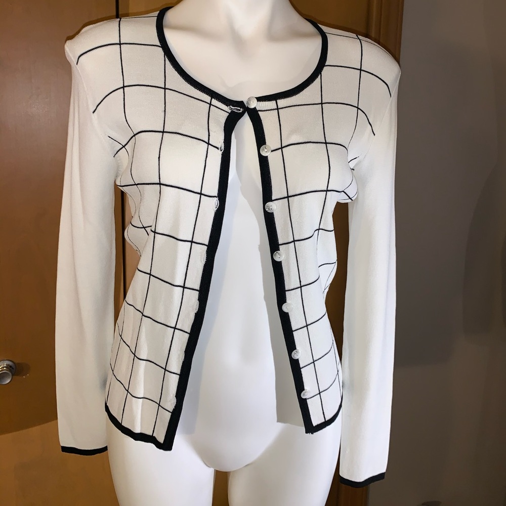 Patterned Cardigan and Tank